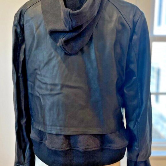 Free People It Girl Vegan Blazer Moto Jacket Black Size Xs Orig. $178. - Picture 8 of 10